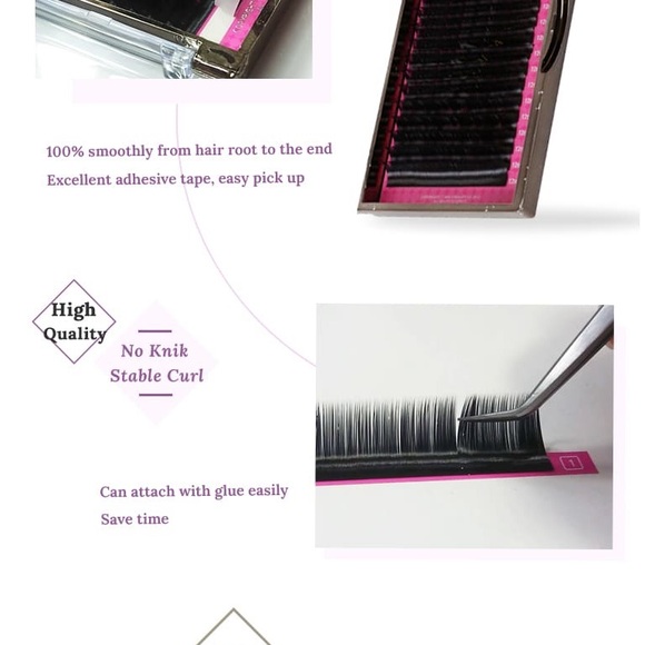 Macy Korea Eyelash Extensions Mink Lashes (Set of 2 ) B/ 0.15 x12 mm - Picture 3 of 7